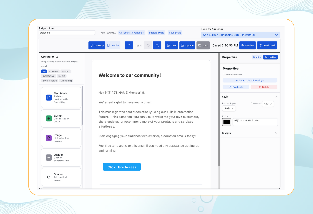 Smart Email Campaigns